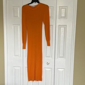 Zara Orange Maxi Dress